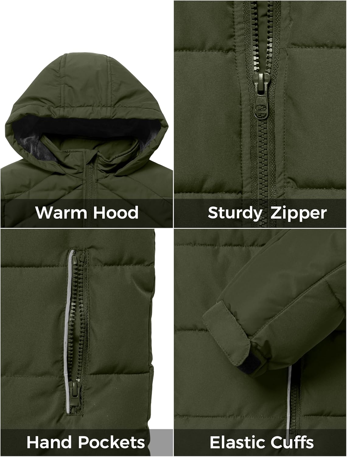 ZSHOW Boys Waterproof Puffer Jacket