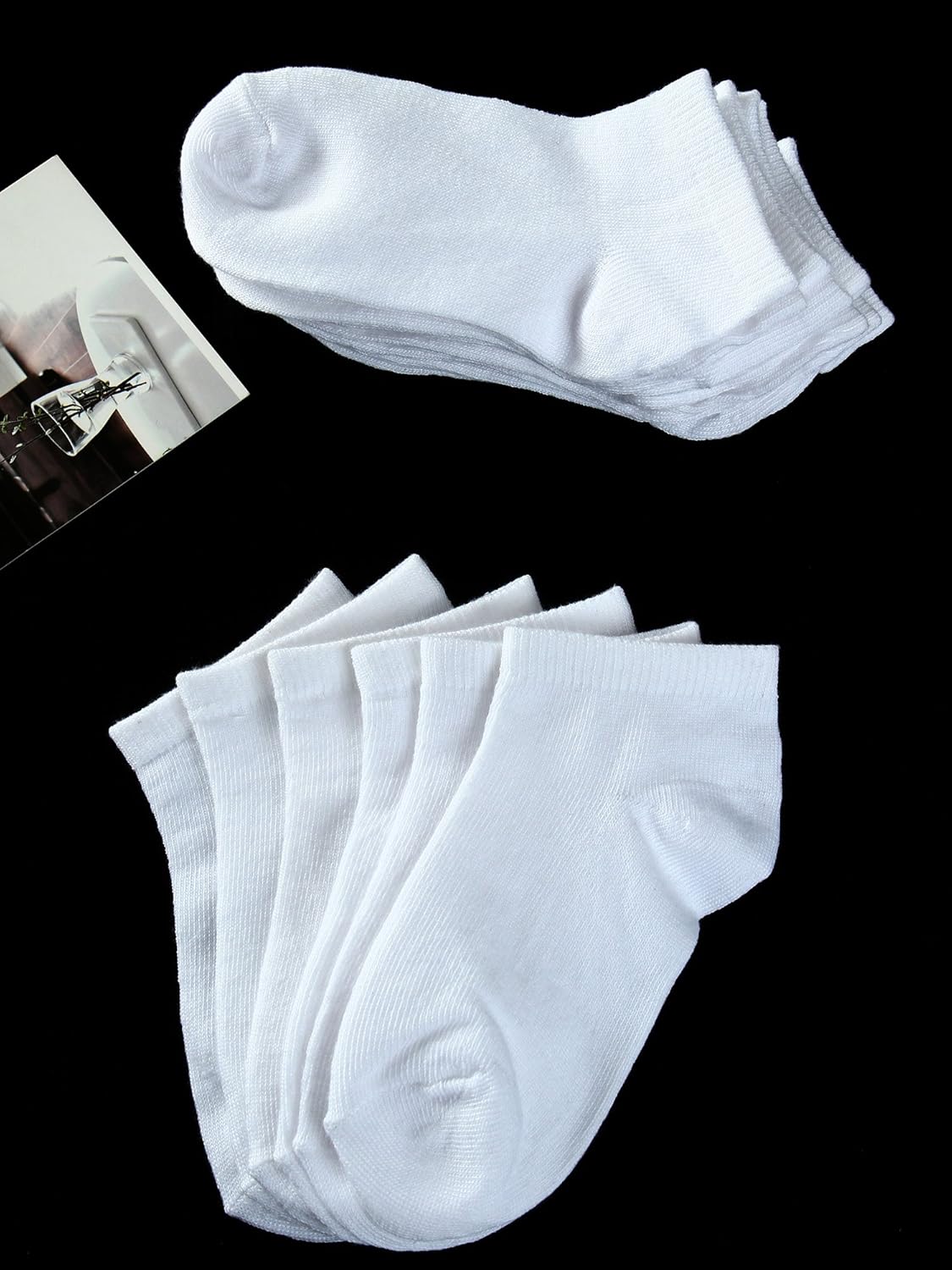 Cooraby 15-Pair Kids Low-Cut Ankle Socks