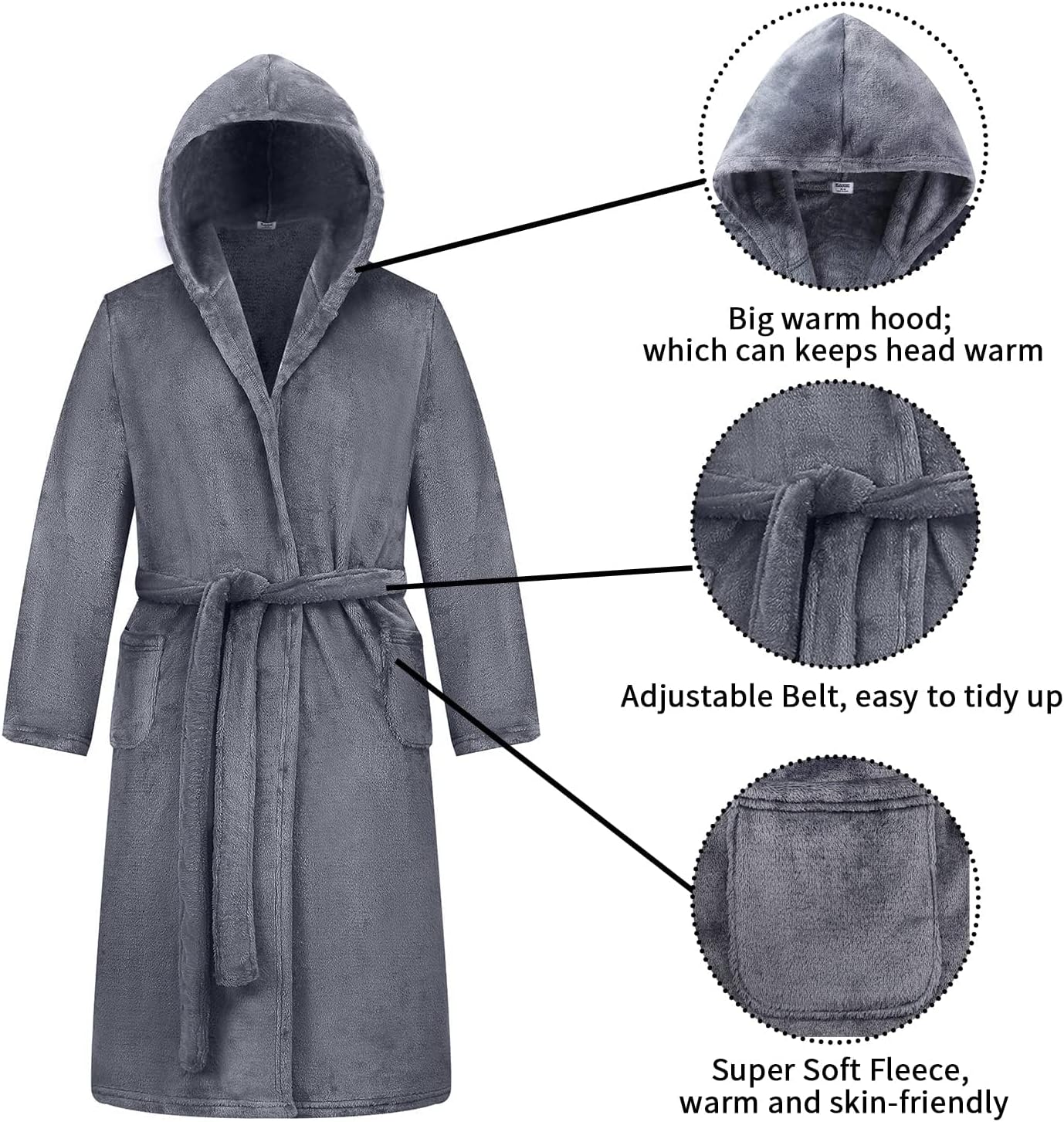 VGRIN Boys Fleece Robe Premium Purchase