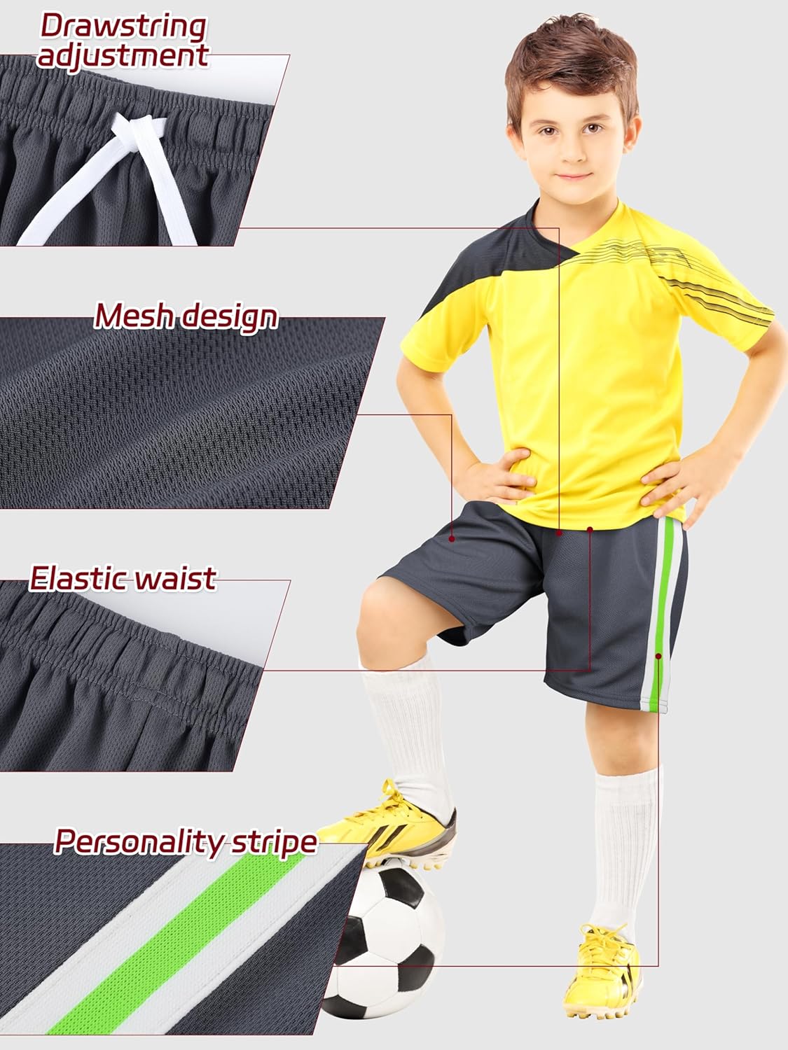 boys athletic shorts with style and performance