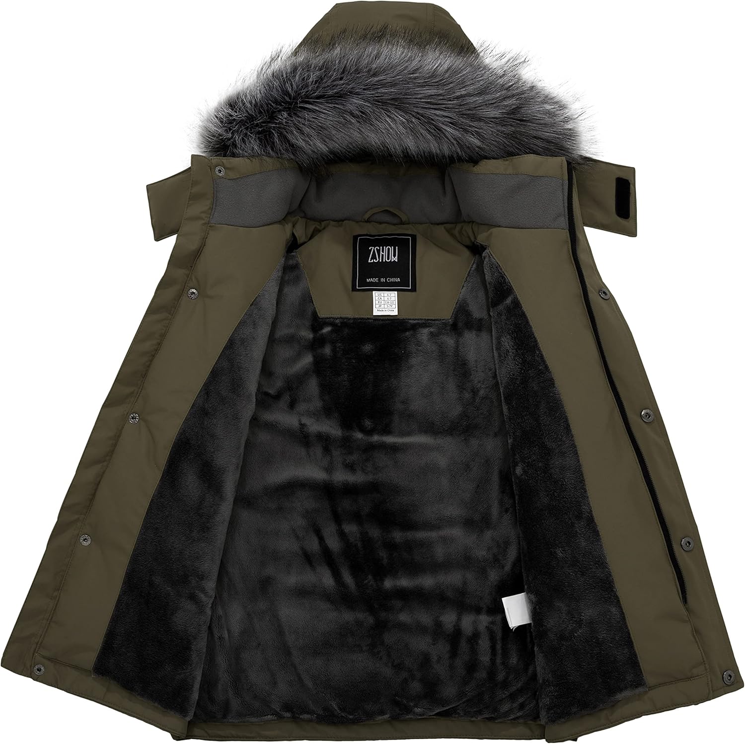 ZSHOW Boys Warm Winter Coat waterproof puffer jacketStay cozy in cold weather with this stylish and practical jacket