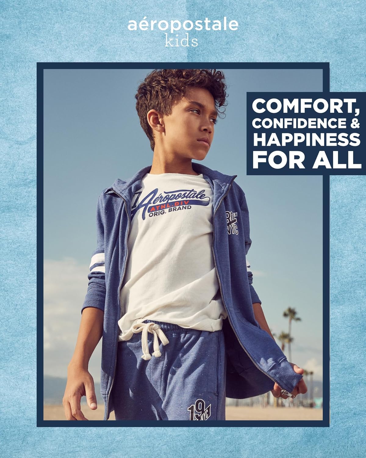 AEROPOSTALE Boys Track Suit Set Cohesive Overalls for Ages 8-12
