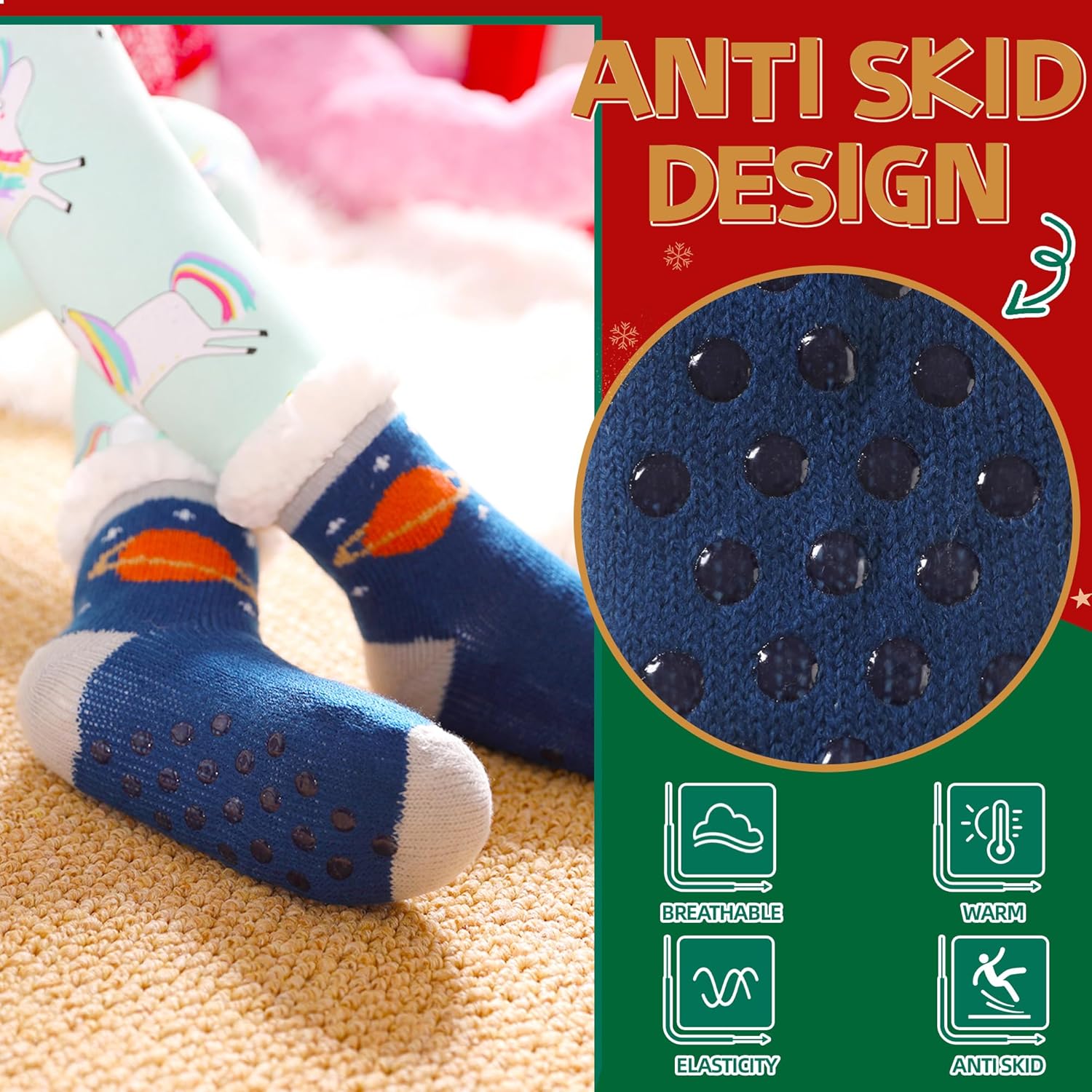 SeeyAN Kids Slipper Socks