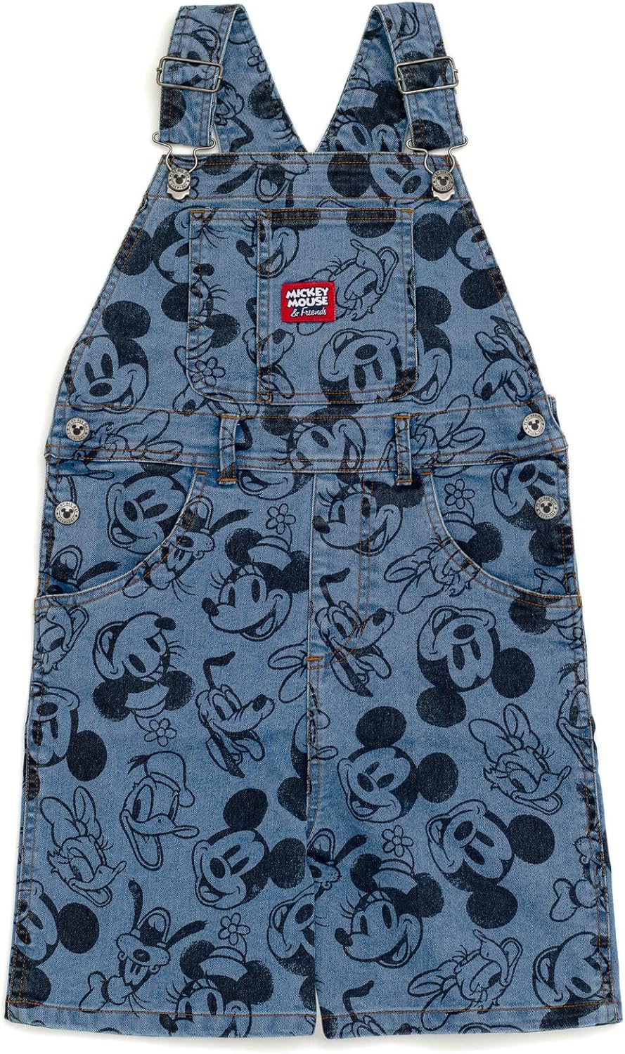 Disney Mickey Mouse Denim Jacket Overalls for Kids Fun Character Design and Comfort for Boys Girls