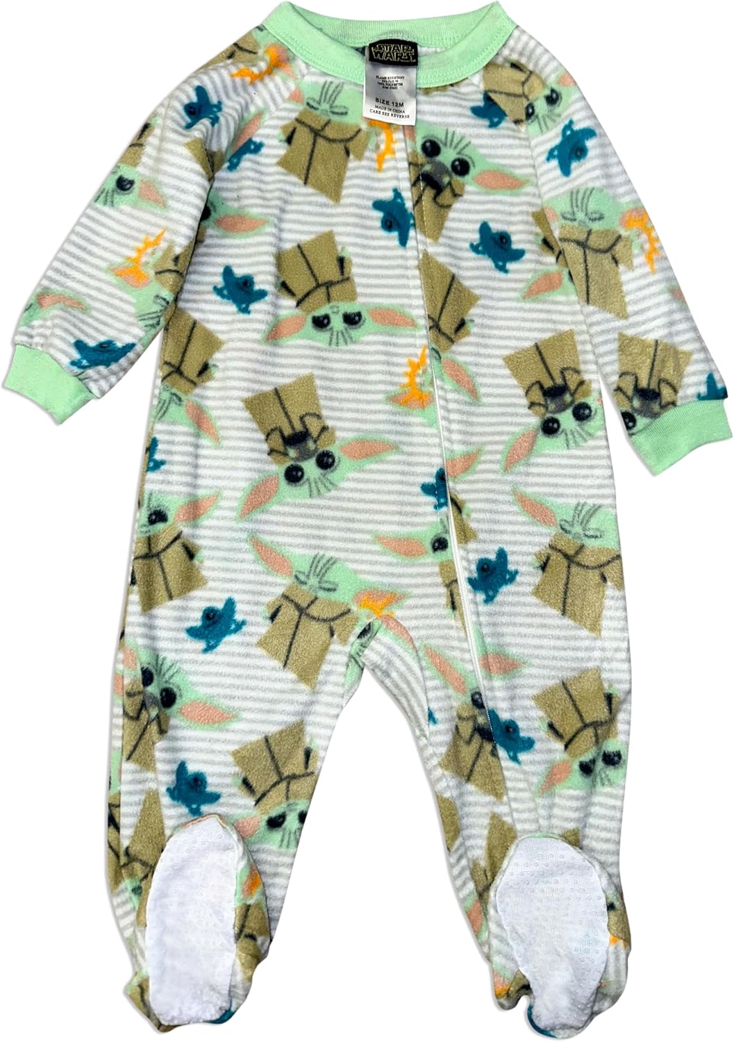 Royal Boys Cozy Fleece non-Slip Zip Front Blanket Sleepers for Toddlers 4T