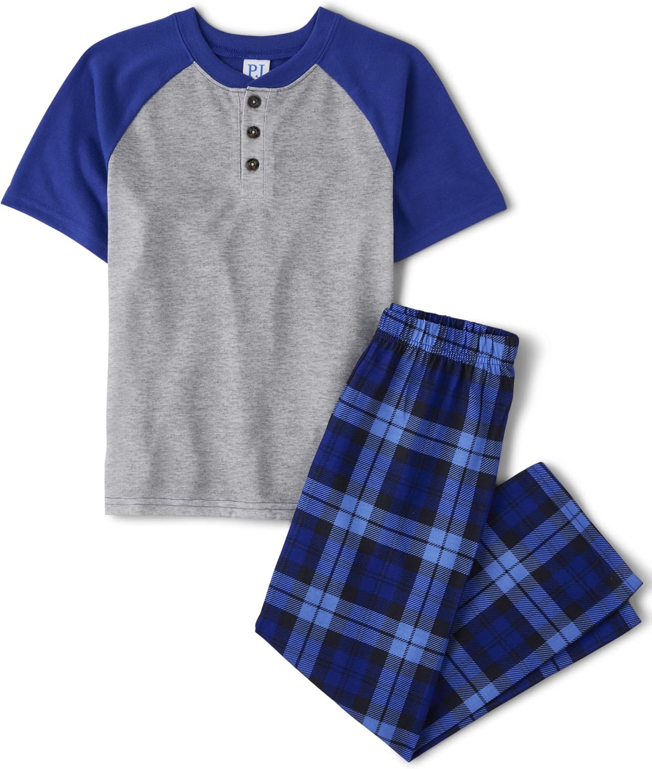 Perfect tie front Denim Shorts for Boys-Comfortable Pajama Set Mix Print Flame Resistant