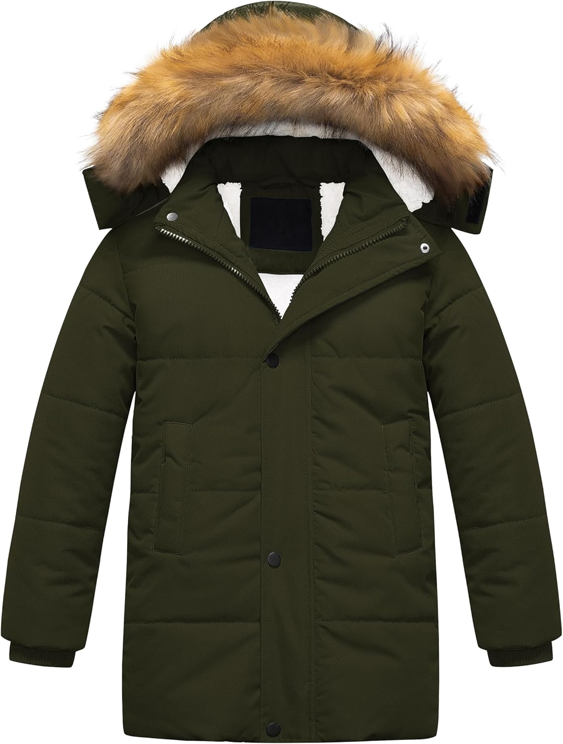 CREATMO US sherpa parka boys winter