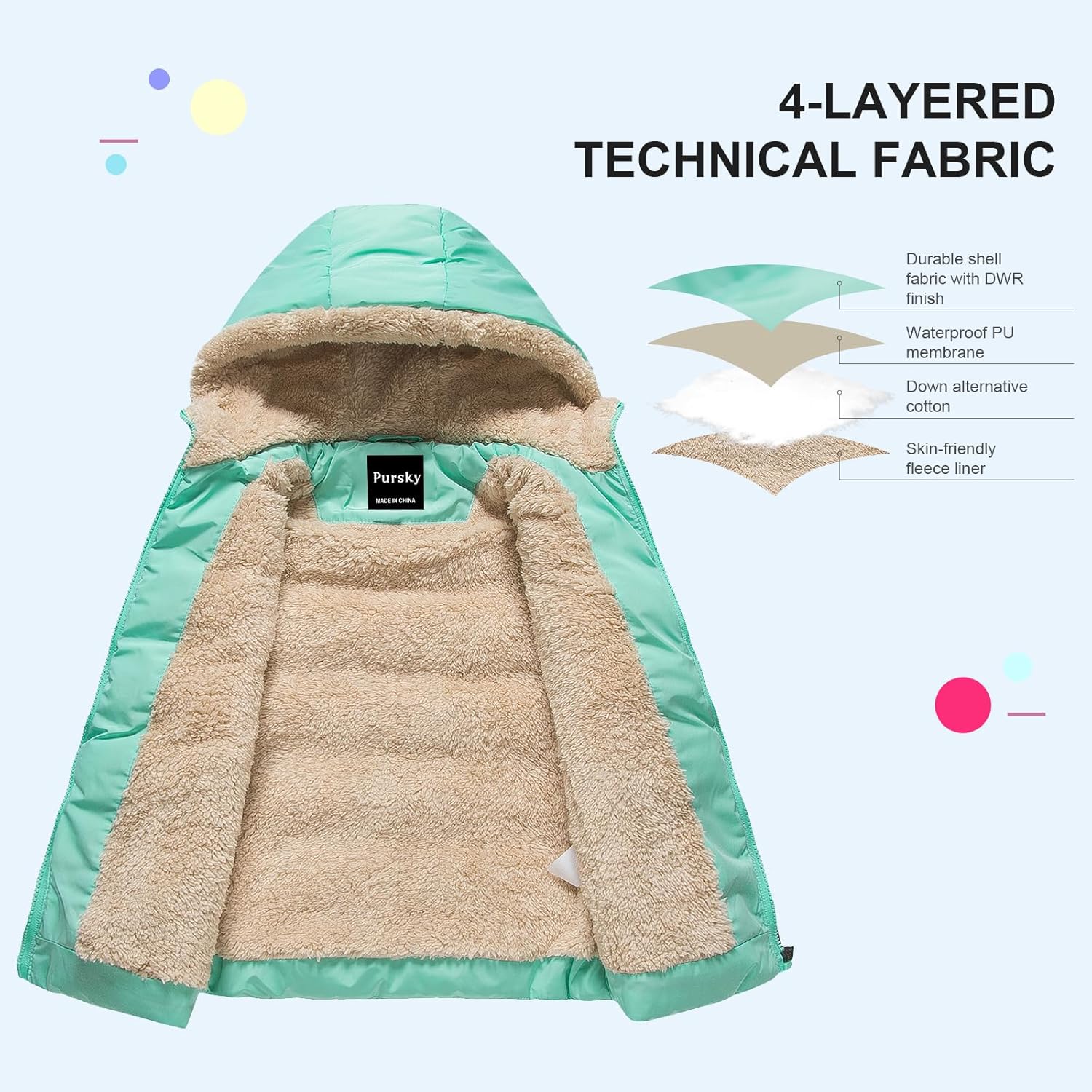 Pursky Gradient Filled Overlap Mix Knit Turtleneck Model
