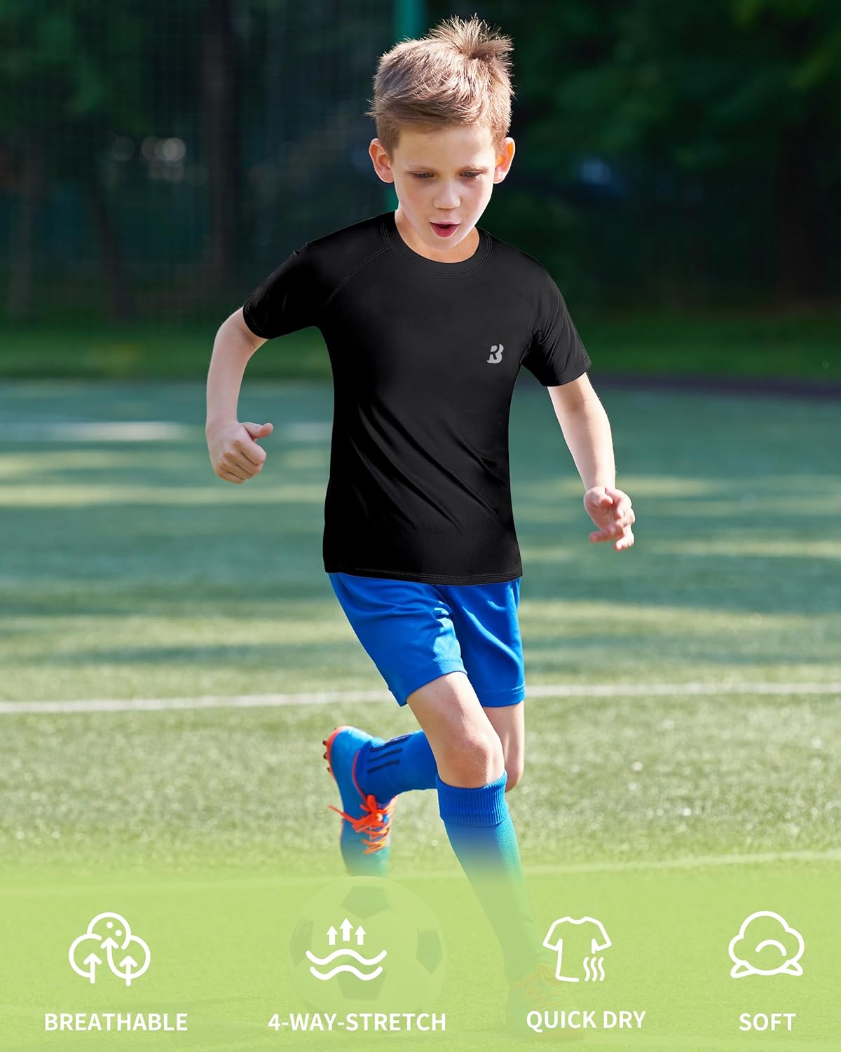 Roadbox Boys Youth Compression Shirt