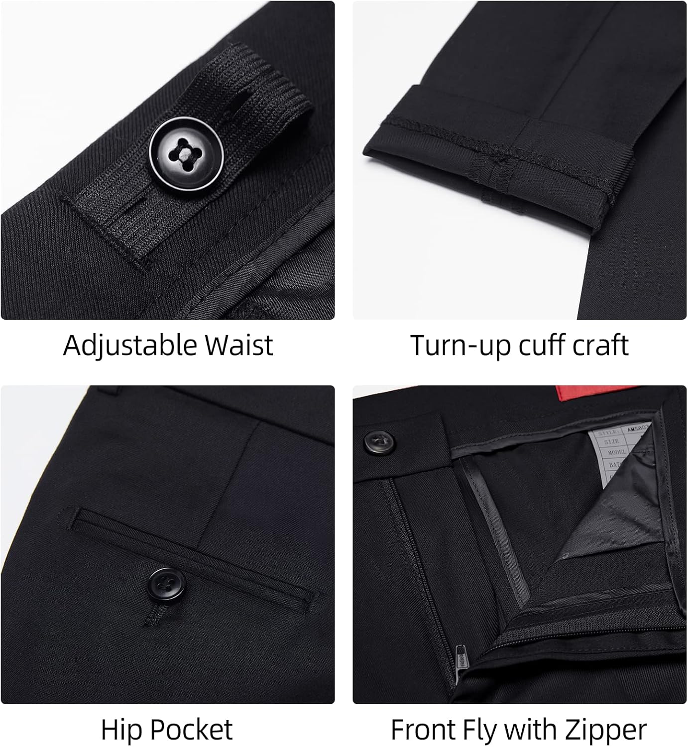 Marvelous Kids Boys Slim-Fit Formal Suit Set 5-Piece Jacket Pants More