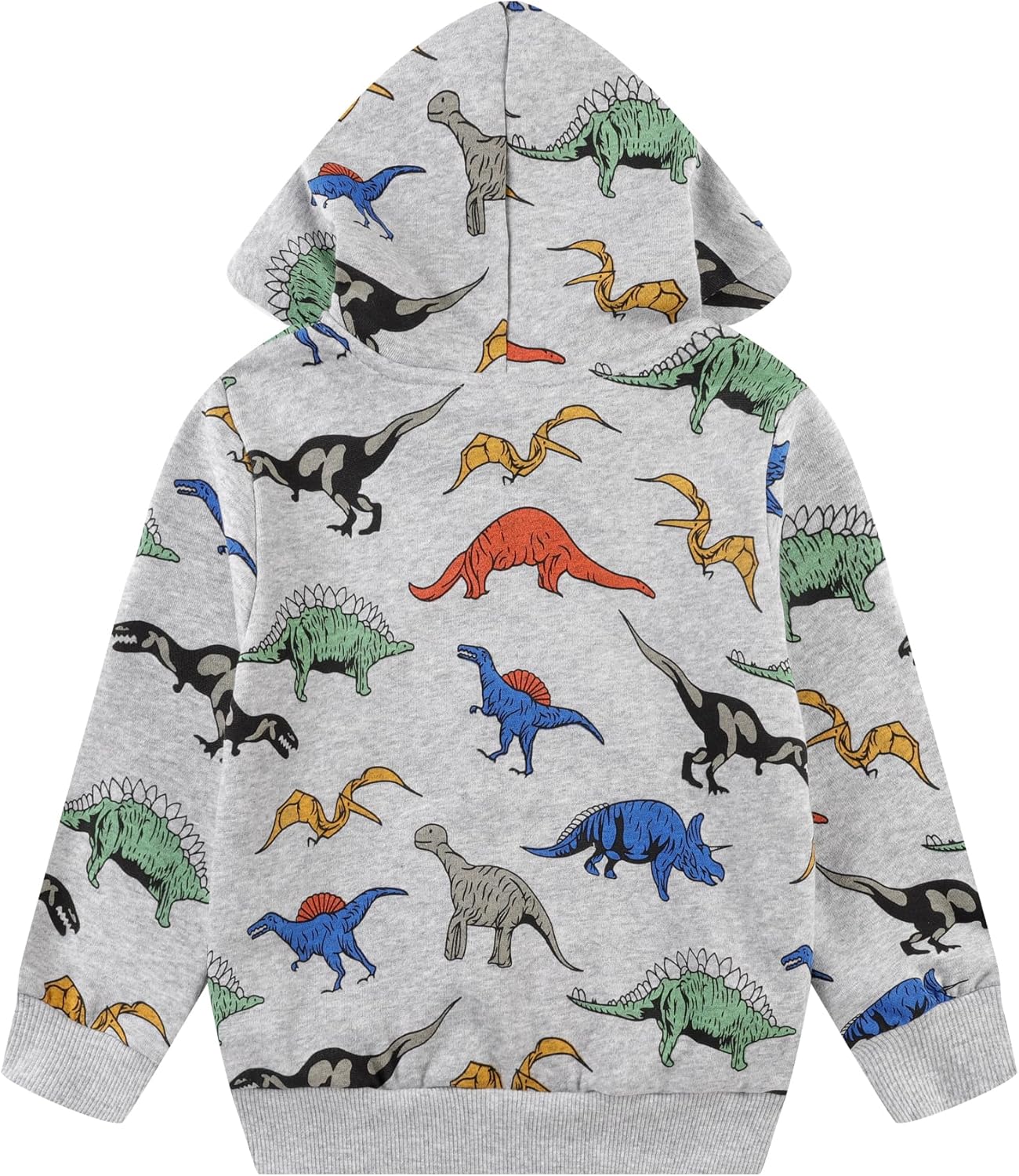 Cute Cartoon Car Animal Toddler Boys Zip-Up Hoodie
