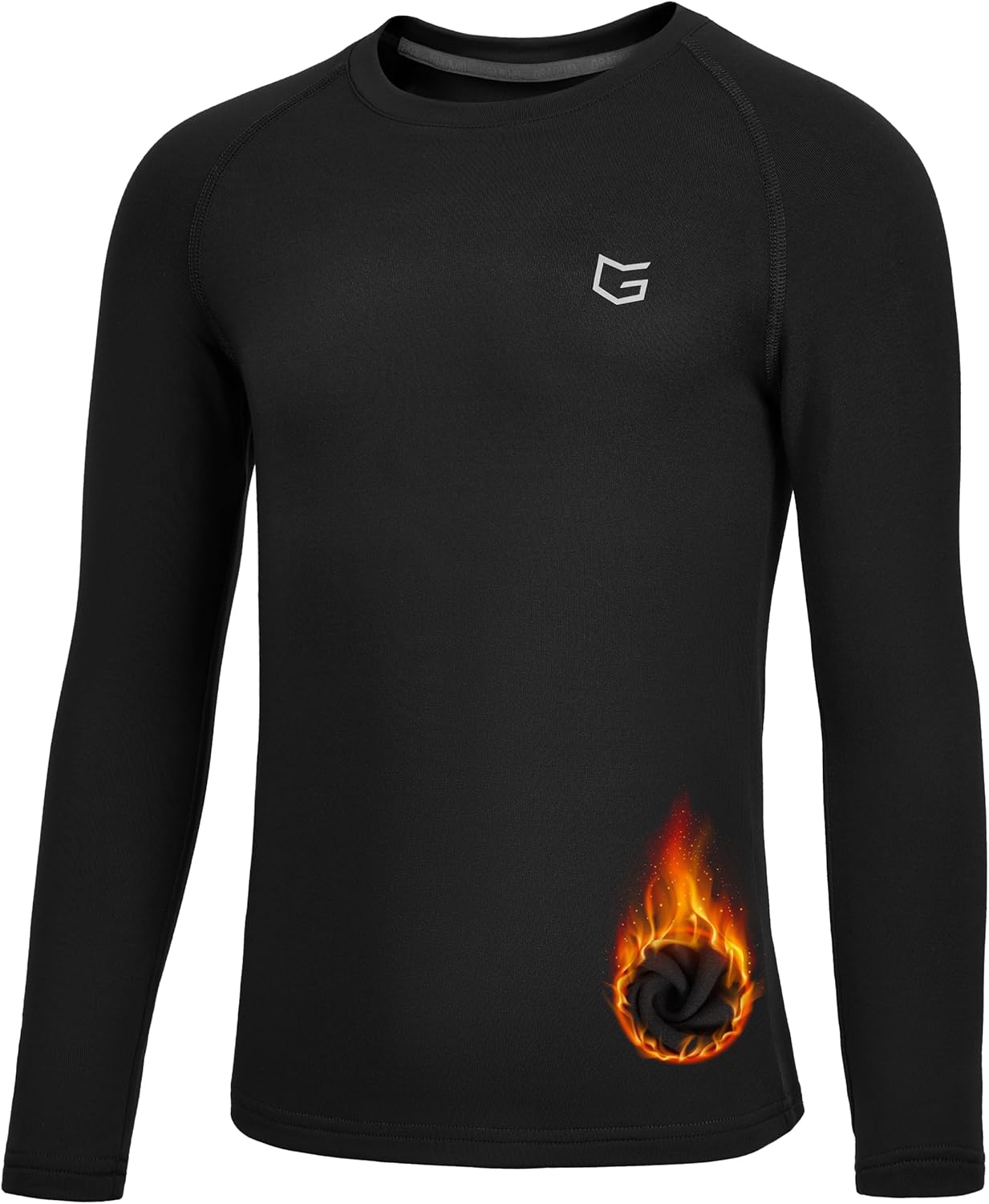 G Gradual Boys Compression Thermal Long Sleeve Fleece Undershirt