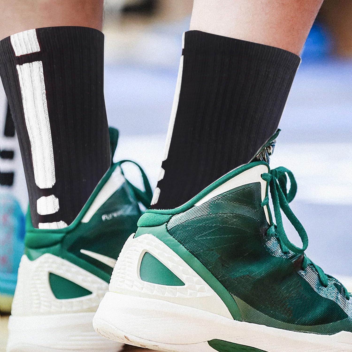 Premium Stretch Boys Crew Socks for Basketball Soccer and More