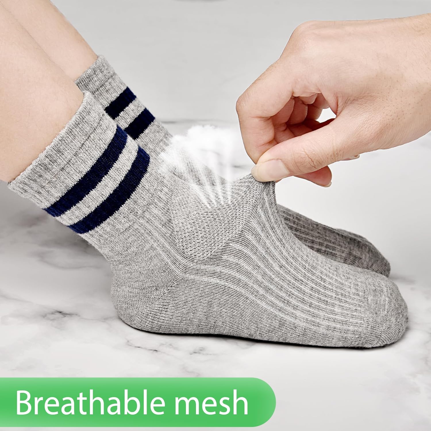 Perfect for Kids Soft Comfortable and Durable Cotton Crew Socks