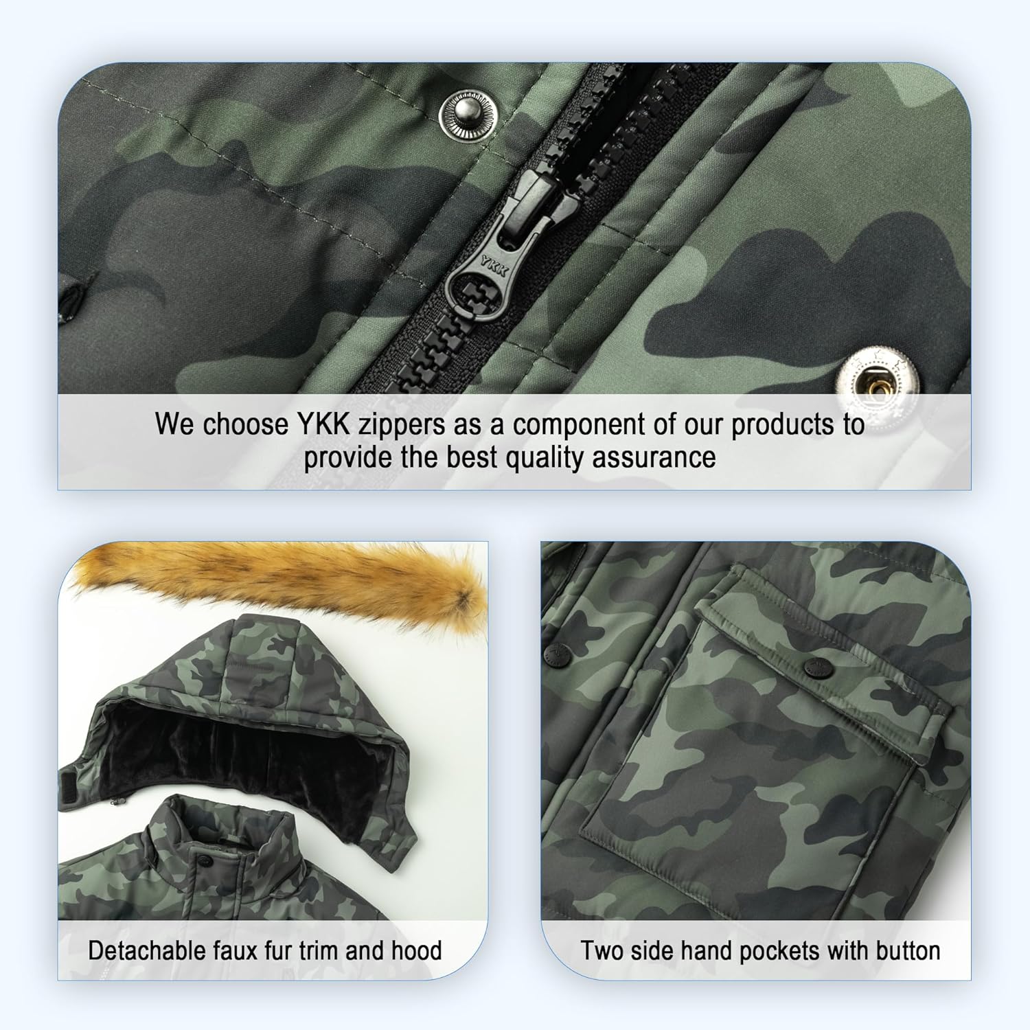 WULFUL Boys Warm Puffer Coat