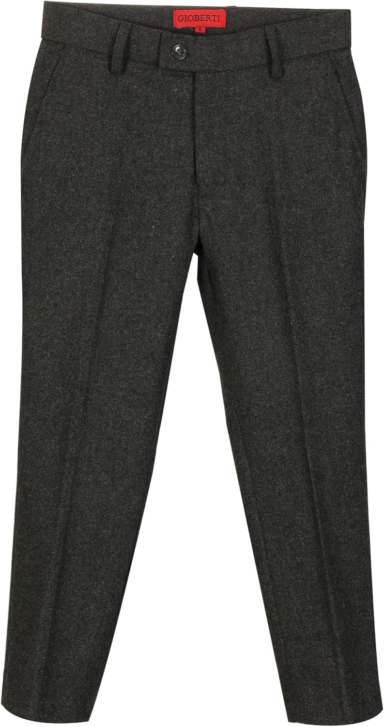 Gioberti Boys Tweed Plaid Set
