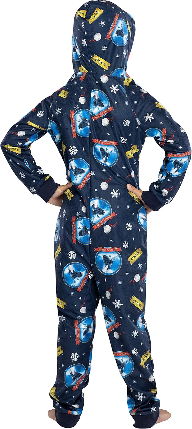 Polar Express Jammies for Kids - Footless Hooded Sleepwear