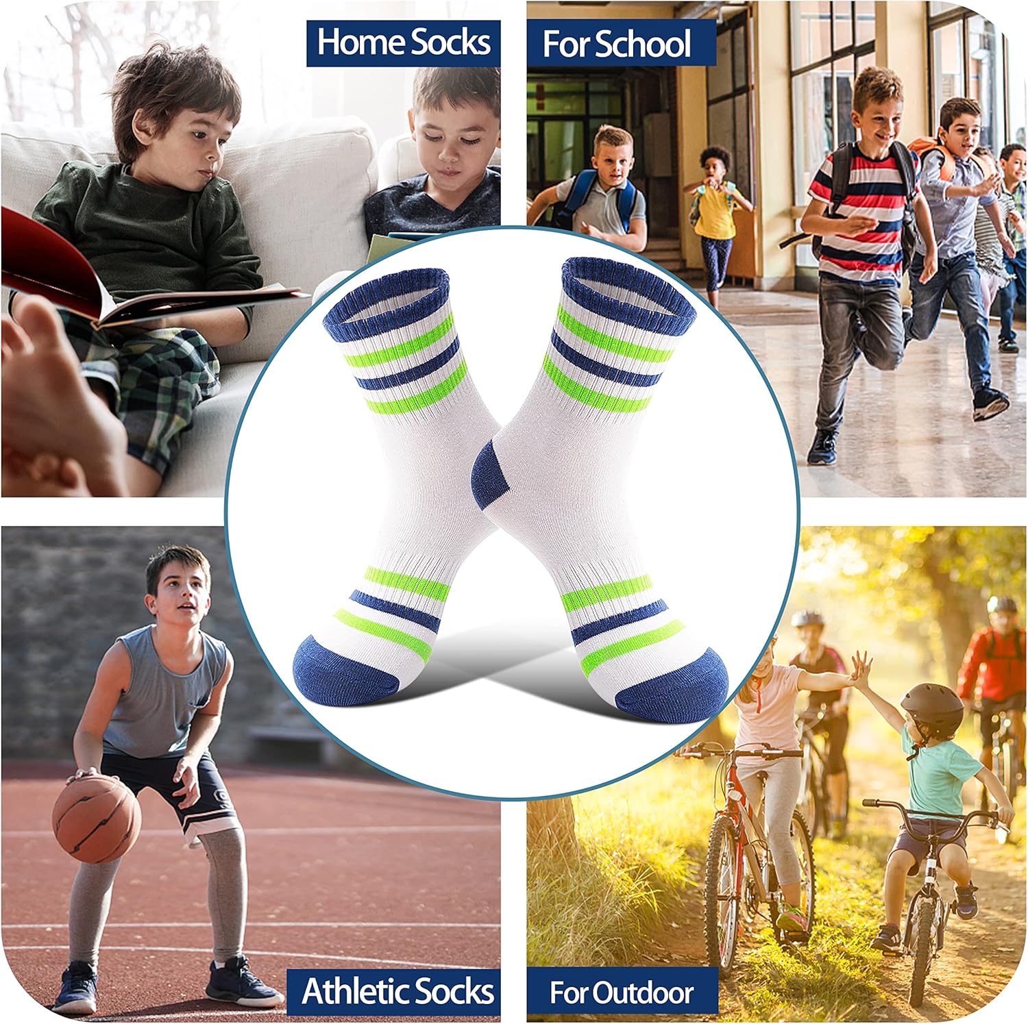 Quick-Dry Adventure Socks for Kids