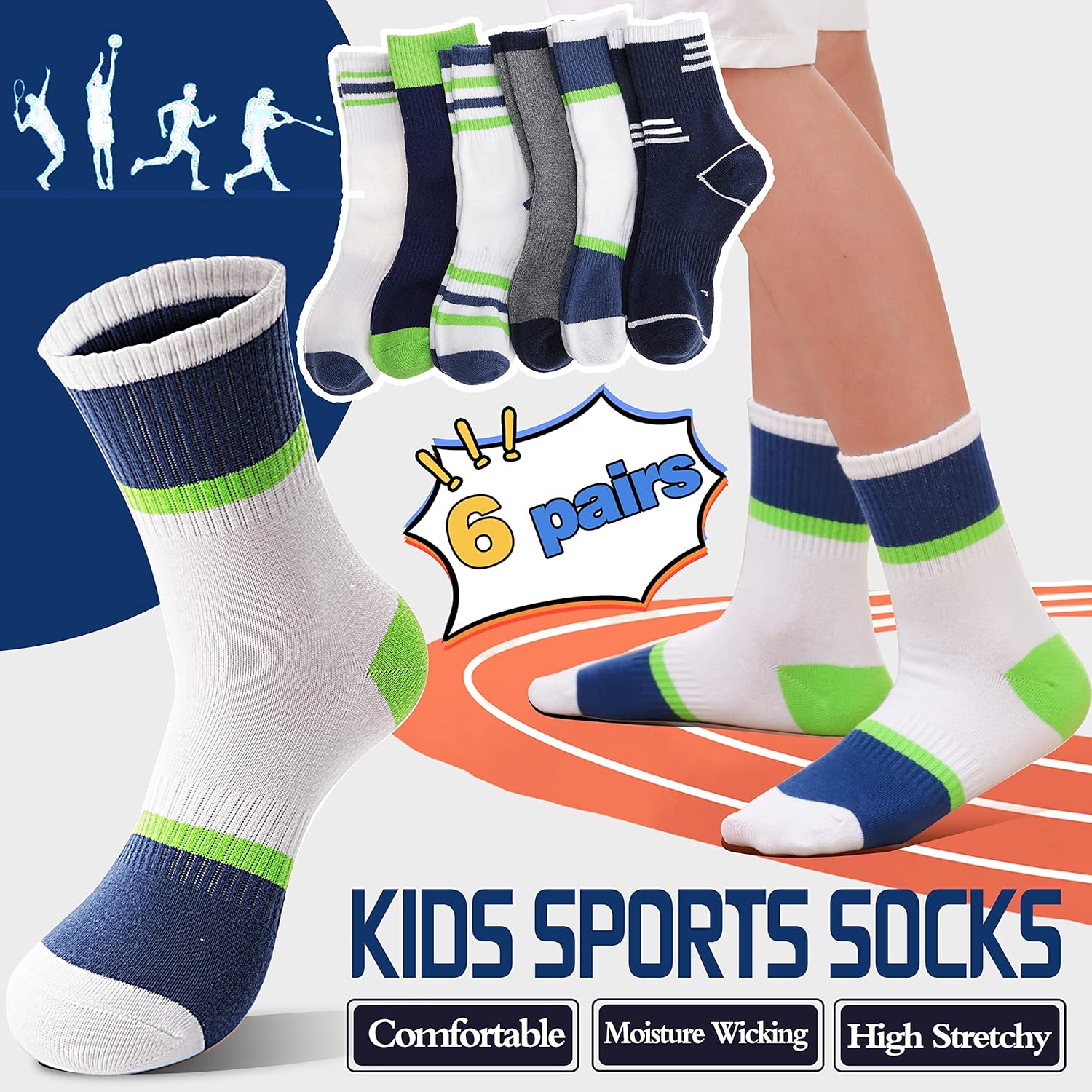 Quick-Dry Adventure Socks for Kids