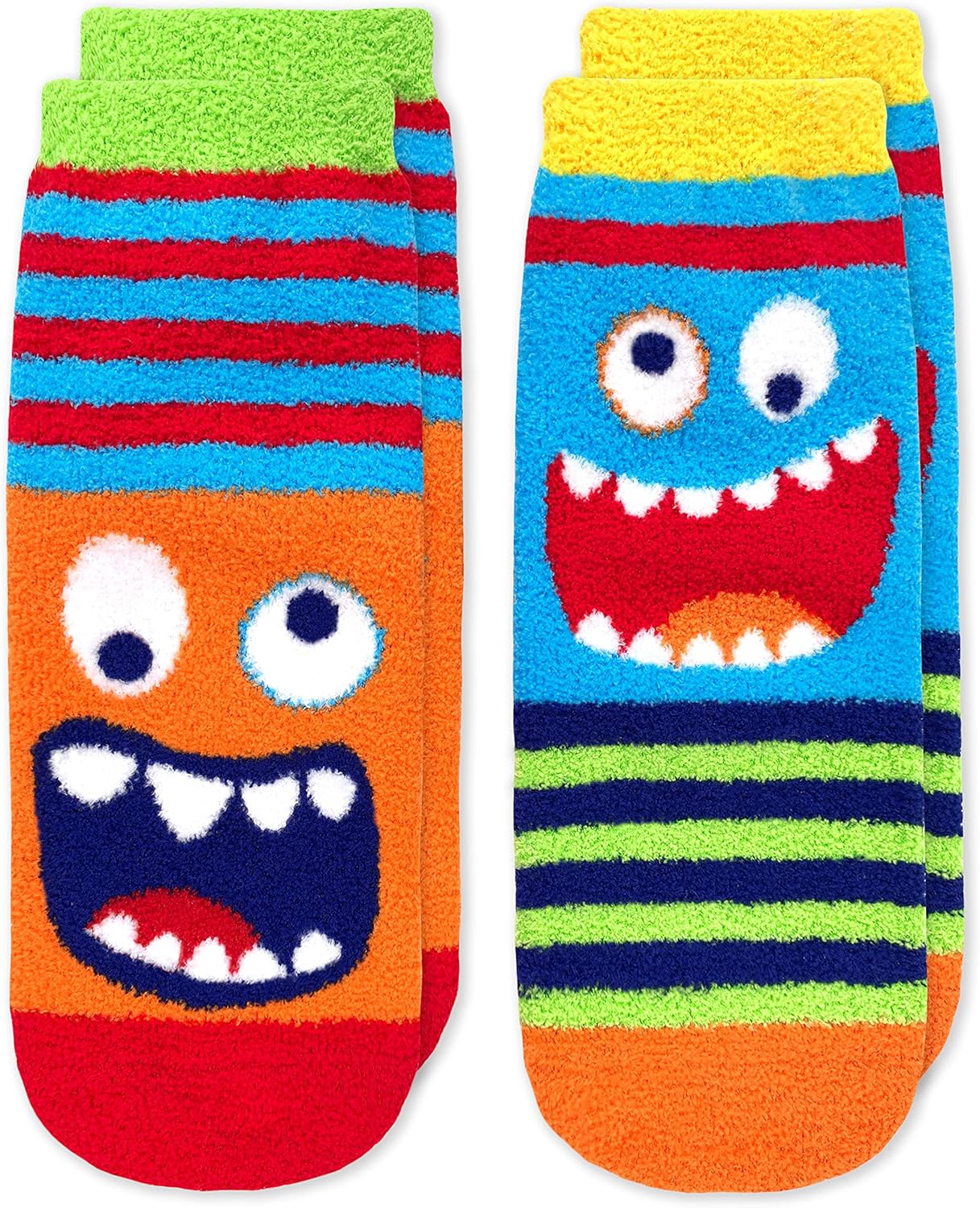 Perfect slipper socks for boys fuzzy non-skid