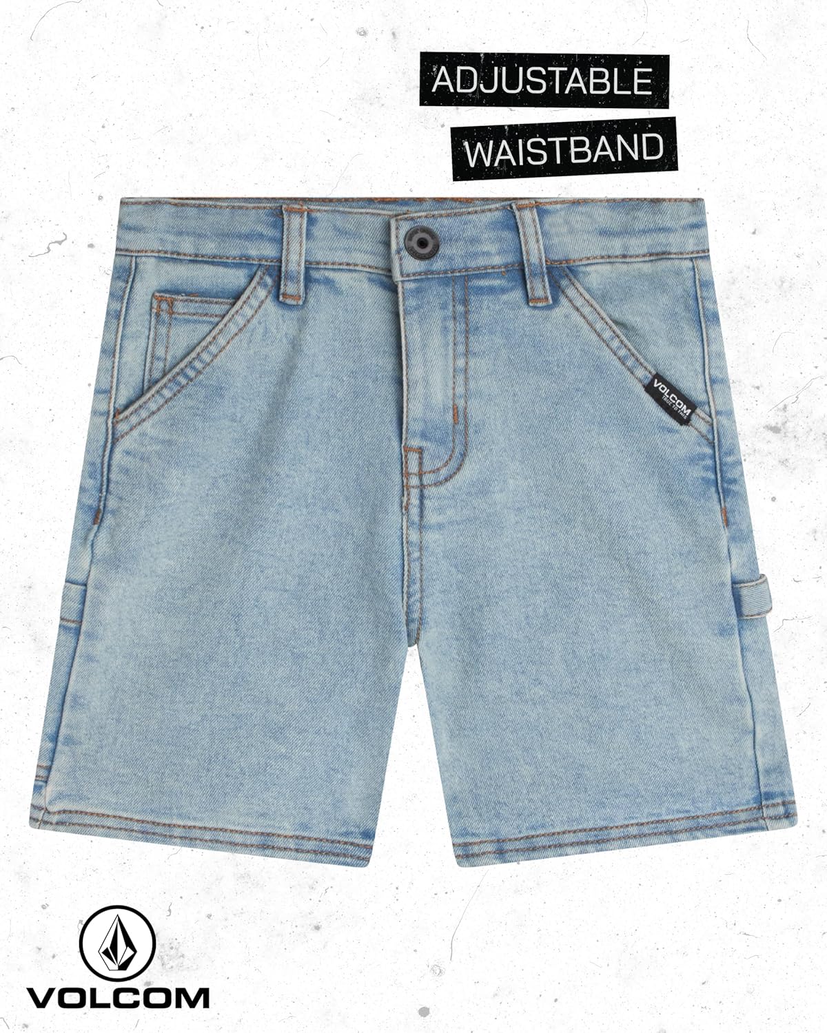 Volcom Boys Casual Shorts Set Graphic T-Shirt Denim Shorts - Perfect for Summer