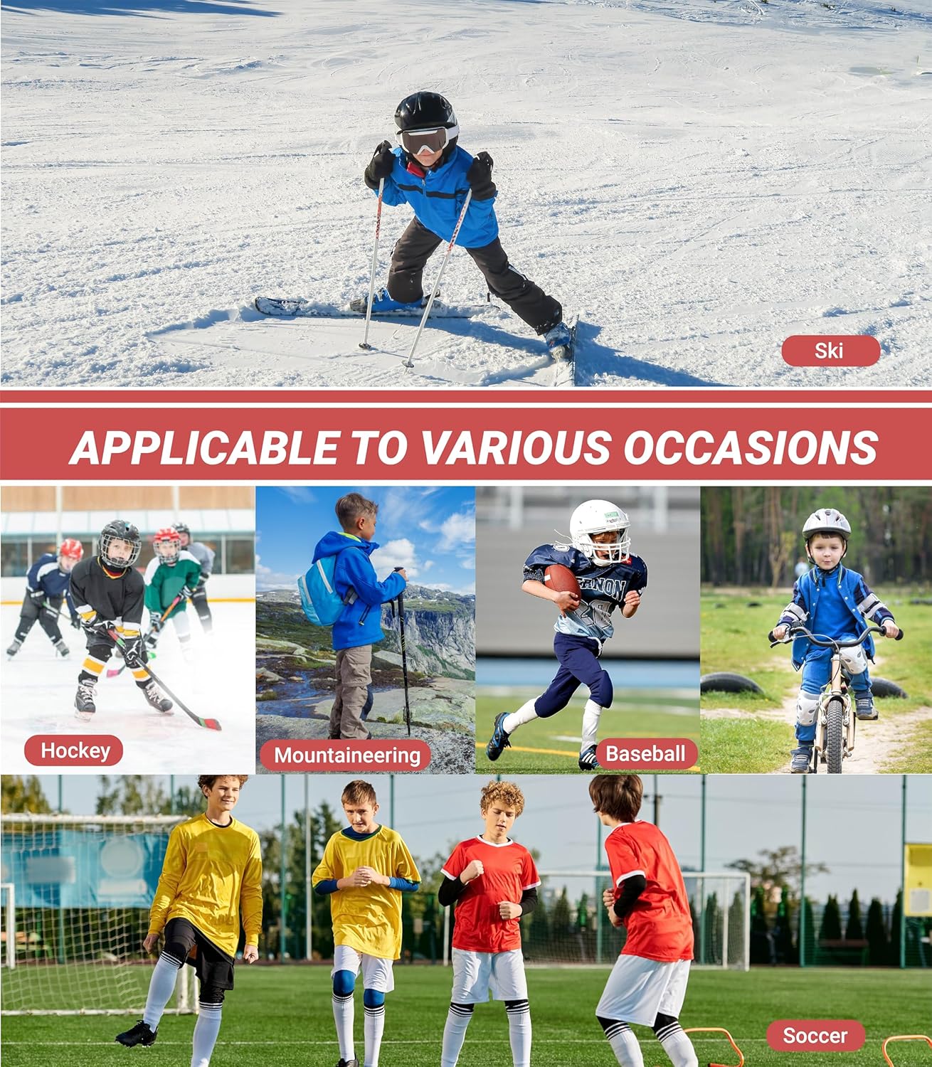 Youth Boys Compression Thermal Undershirt - Lightweight Base Layer