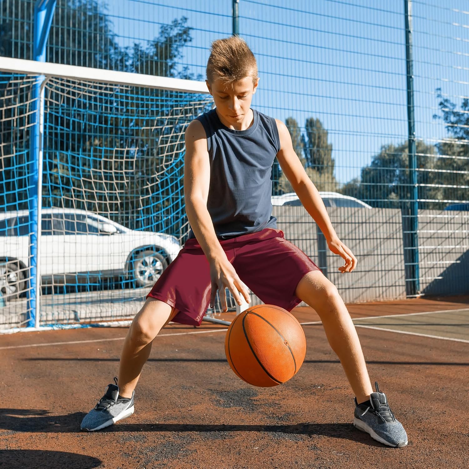 BVNSOZ Boys Basketball Shorts Comfortable Durable
