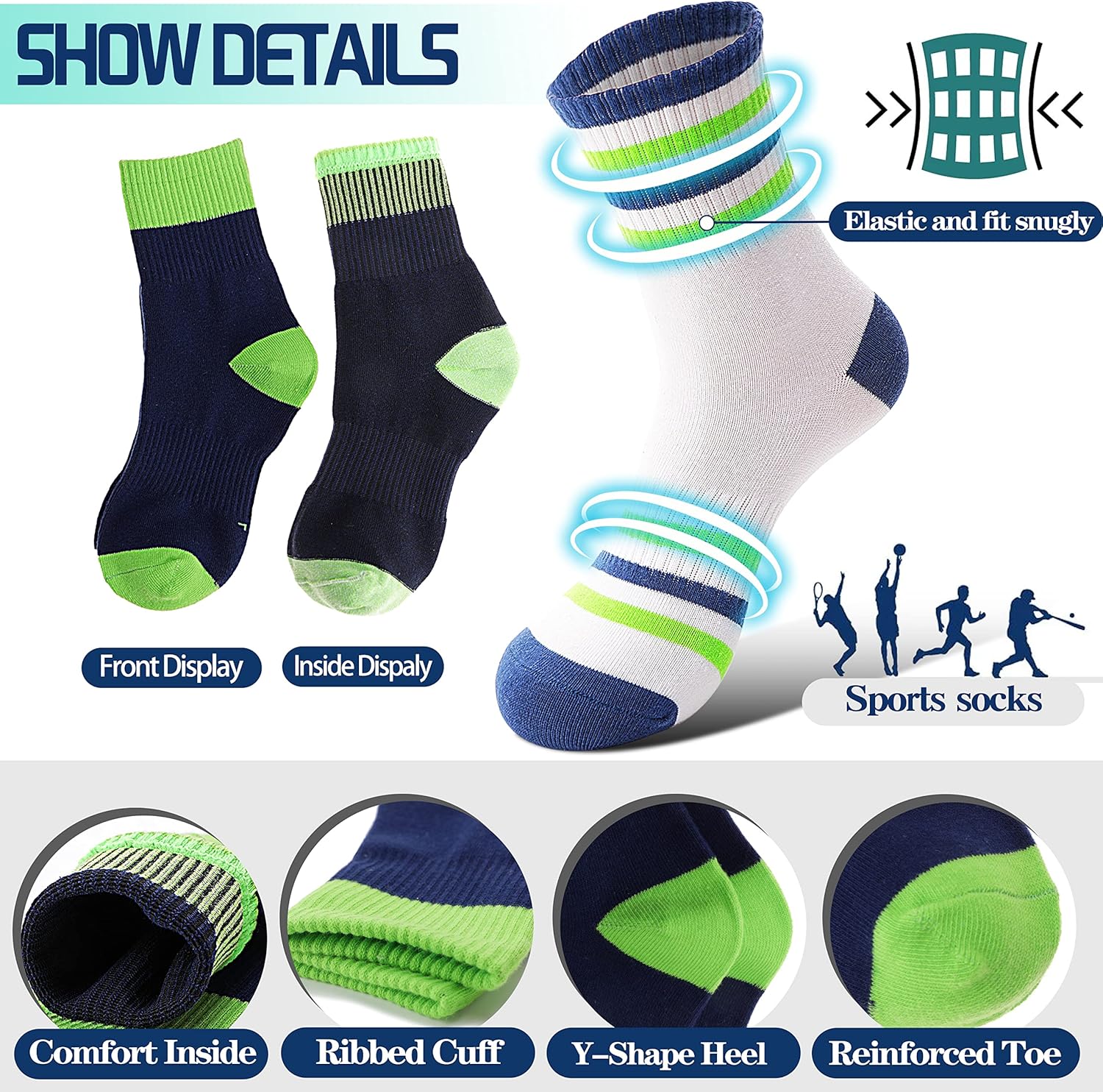 Quick-Dry Adventure Socks for Kids